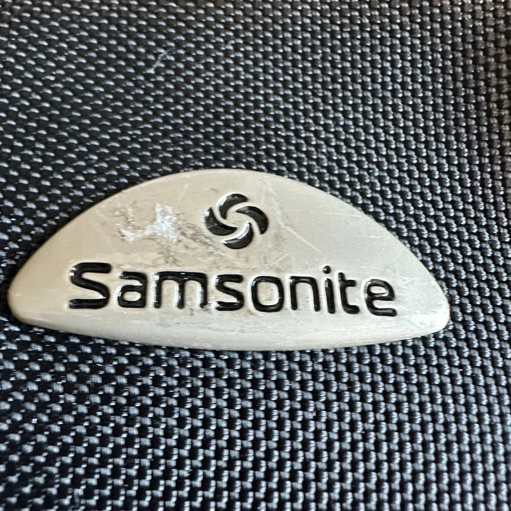 Samsonite Rolling Laptop Briefcase Business Travel Bag Black Wheeled Good